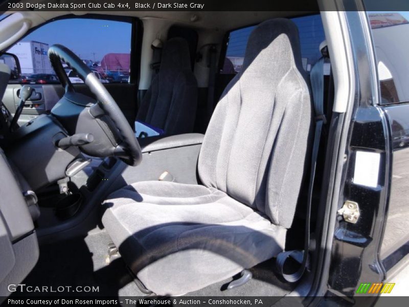 Black / Dark Slate Gray 2003 Dodge Dakota Sport Club Cab 4x4