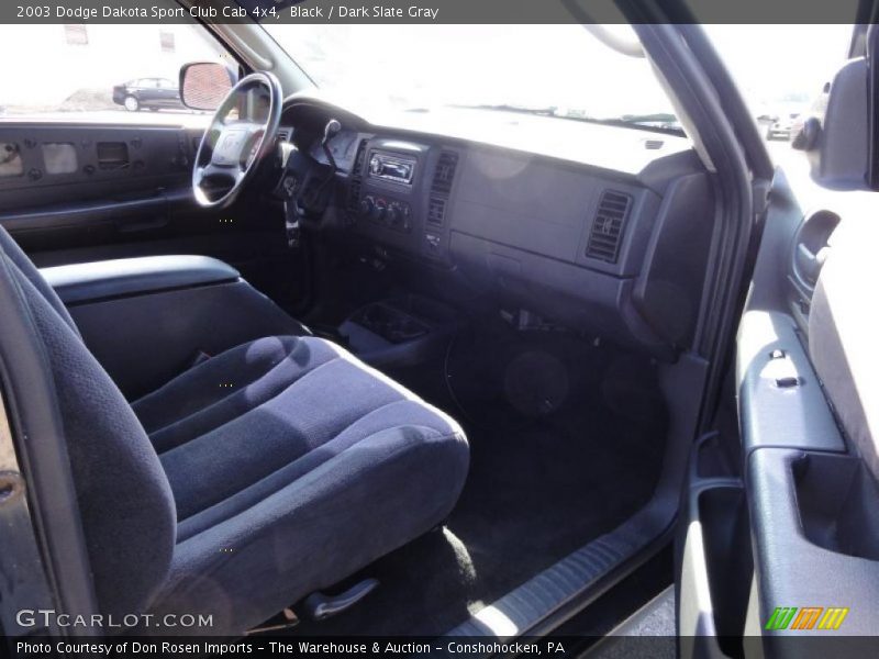 Black / Dark Slate Gray 2003 Dodge Dakota Sport Club Cab 4x4