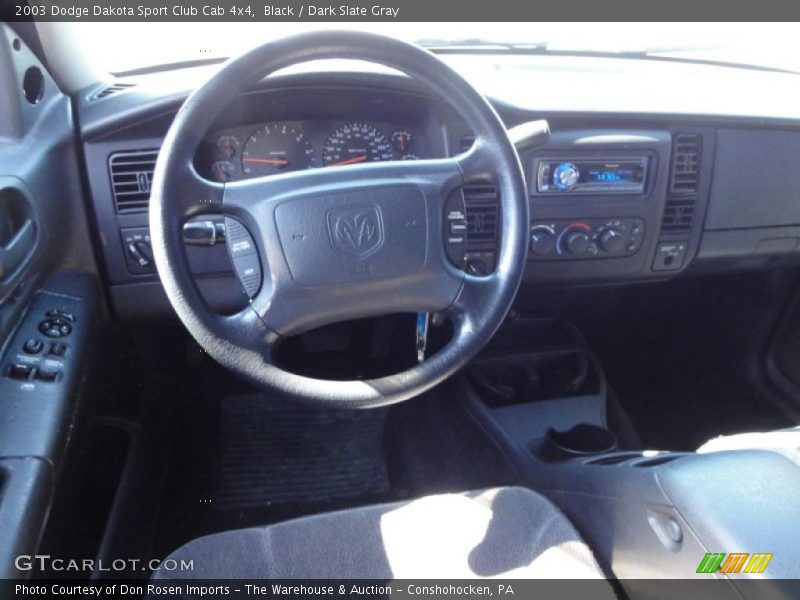 Black / Dark Slate Gray 2003 Dodge Dakota Sport Club Cab 4x4
