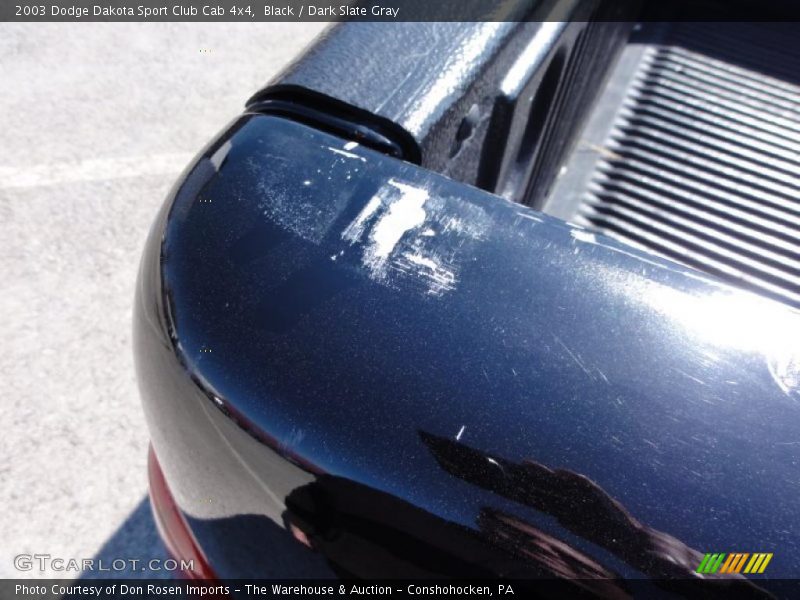 Black / Dark Slate Gray 2003 Dodge Dakota Sport Club Cab 4x4