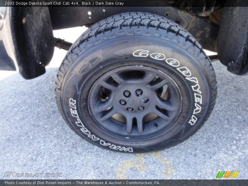 Black / Dark Slate Gray 2003 Dodge Dakota Sport Club Cab 4x4