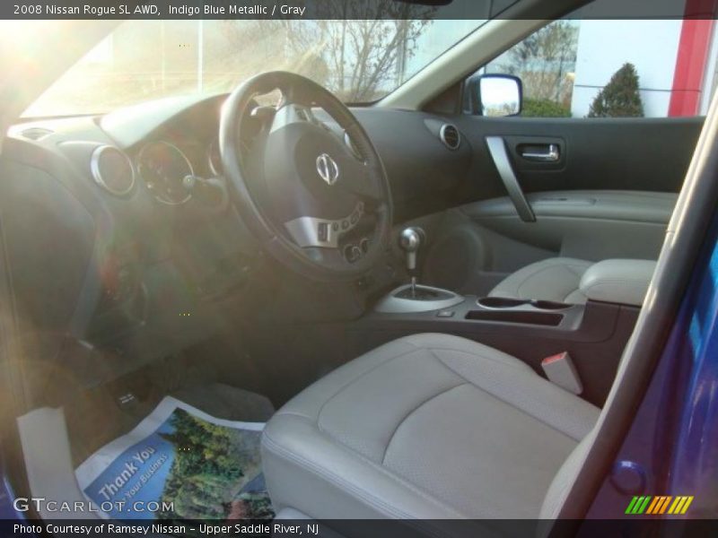Indigo Blue Metallic / Gray 2008 Nissan Rogue SL AWD
