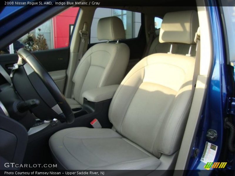 Indigo Blue Metallic / Gray 2008 Nissan Rogue SL AWD