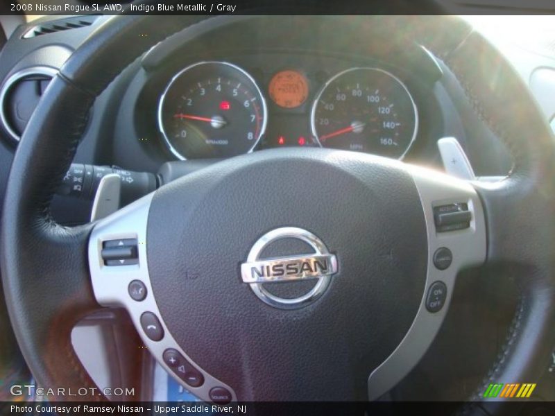 Indigo Blue Metallic / Gray 2008 Nissan Rogue SL AWD