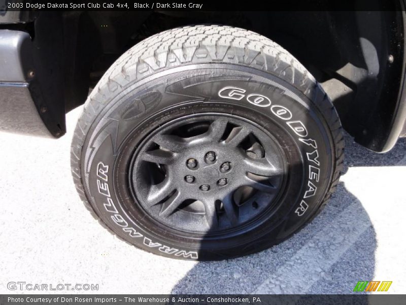 Black / Dark Slate Gray 2003 Dodge Dakota Sport Club Cab 4x4