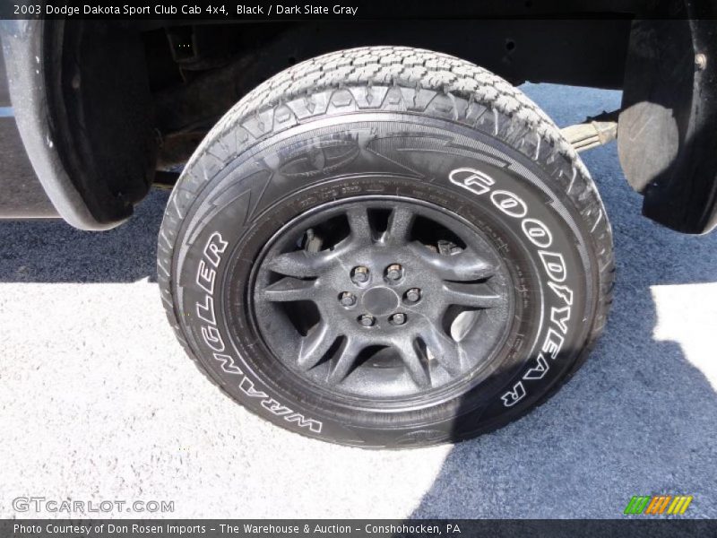 Black / Dark Slate Gray 2003 Dodge Dakota Sport Club Cab 4x4