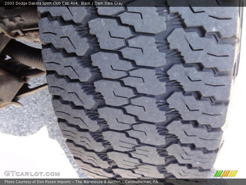 Black / Dark Slate Gray 2003 Dodge Dakota Sport Club Cab 4x4