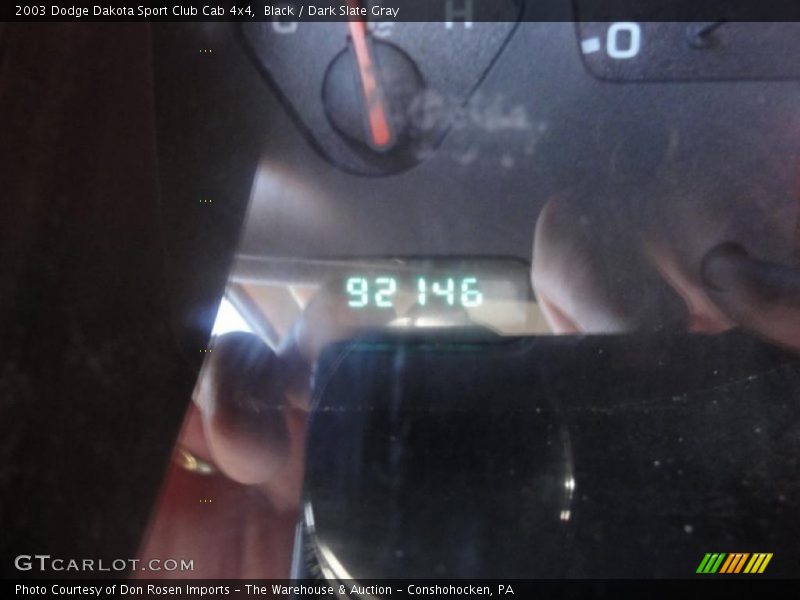 Black / Dark Slate Gray 2003 Dodge Dakota Sport Club Cab 4x4