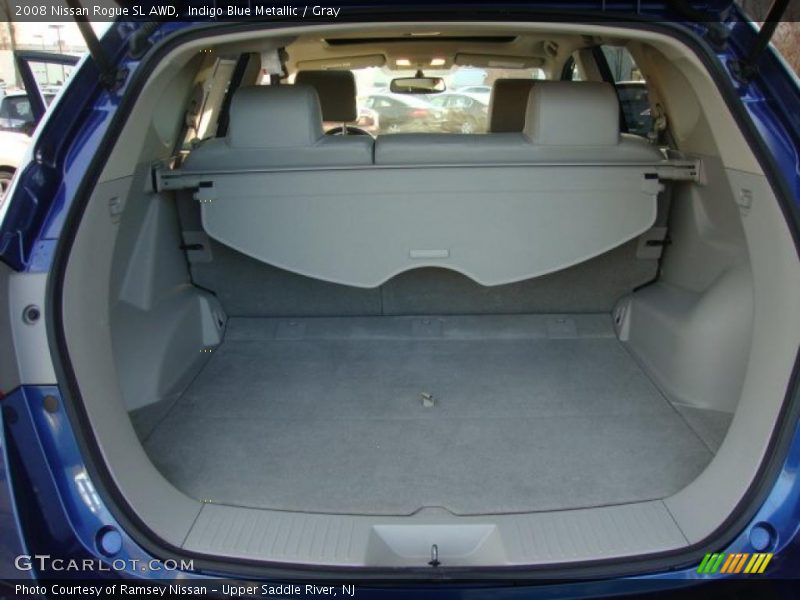 Indigo Blue Metallic / Gray 2008 Nissan Rogue SL AWD