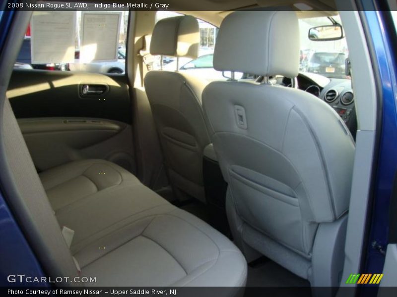 Indigo Blue Metallic / Gray 2008 Nissan Rogue SL AWD