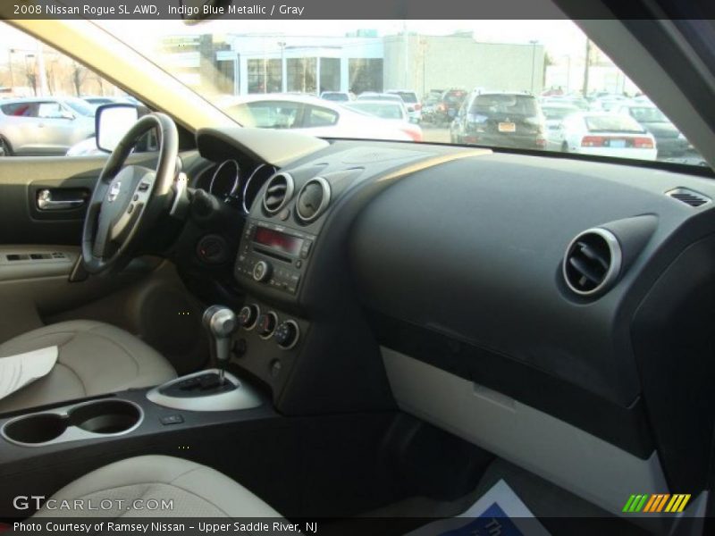Indigo Blue Metallic / Gray 2008 Nissan Rogue SL AWD