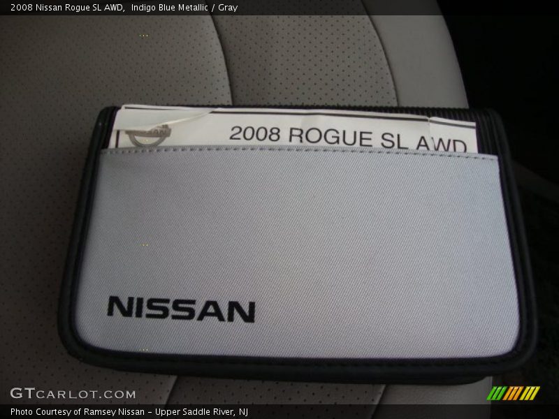 Indigo Blue Metallic / Gray 2008 Nissan Rogue SL AWD