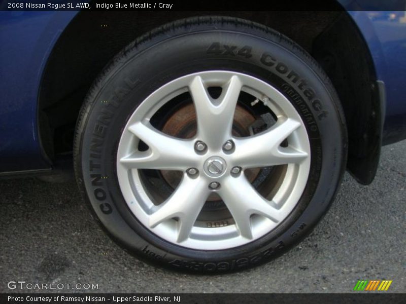 Indigo Blue Metallic / Gray 2008 Nissan Rogue SL AWD