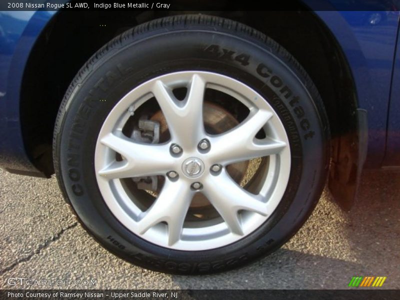 Indigo Blue Metallic / Gray 2008 Nissan Rogue SL AWD