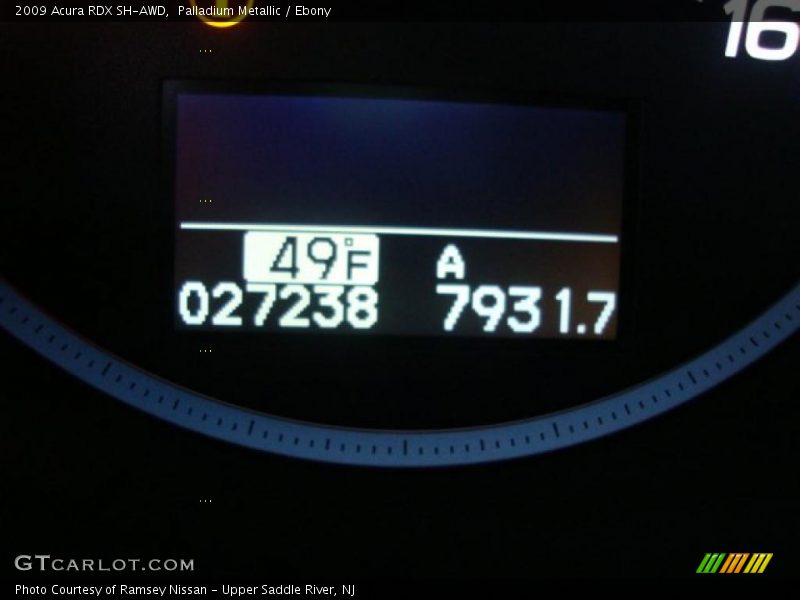 Palladium Metallic / Ebony 2009 Acura RDX SH-AWD