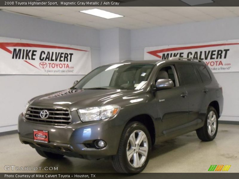 Magnetic Gray Metallic / Ash Gray 2008 Toyota Highlander Sport