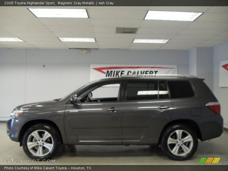 Magnetic Gray Metallic / Ash Gray 2008 Toyota Highlander Sport