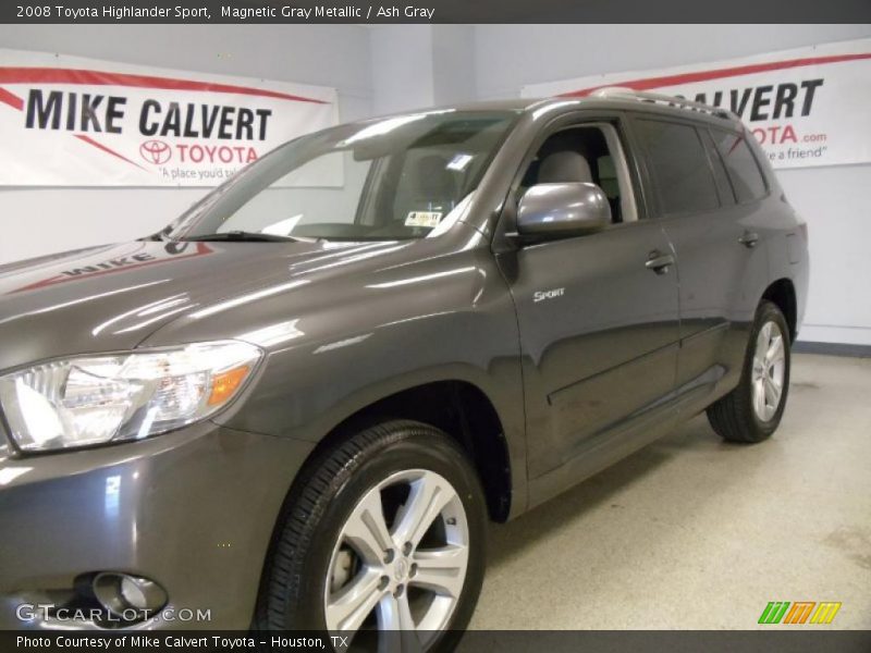 Magnetic Gray Metallic / Ash Gray 2008 Toyota Highlander Sport