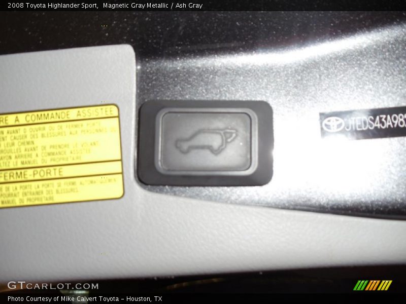 Magnetic Gray Metallic / Ash Gray 2008 Toyota Highlander Sport