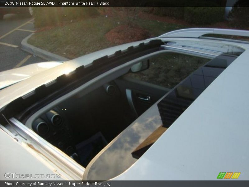 Phantom White Pearl / Black 2008 Nissan Rogue SL AWD