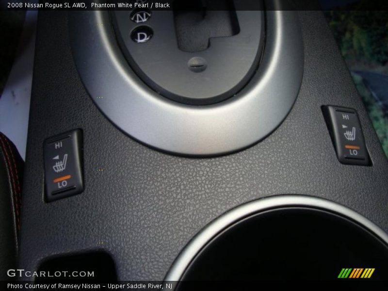 Phantom White Pearl / Black 2008 Nissan Rogue SL AWD