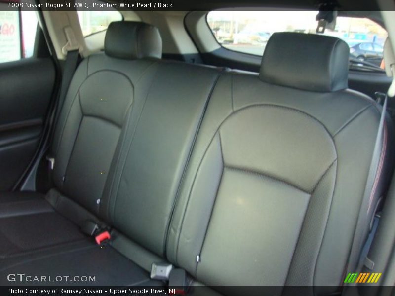 Phantom White Pearl / Black 2008 Nissan Rogue SL AWD