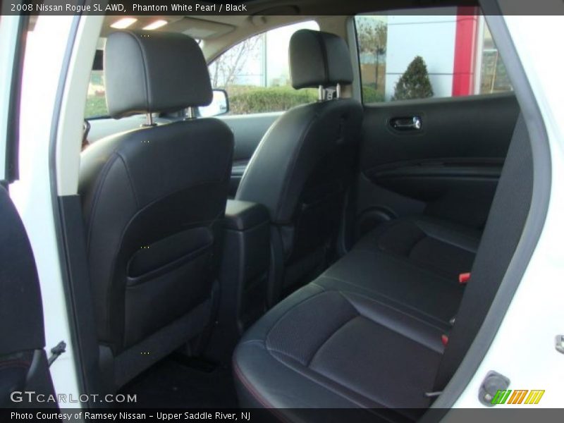 Phantom White Pearl / Black 2008 Nissan Rogue SL AWD