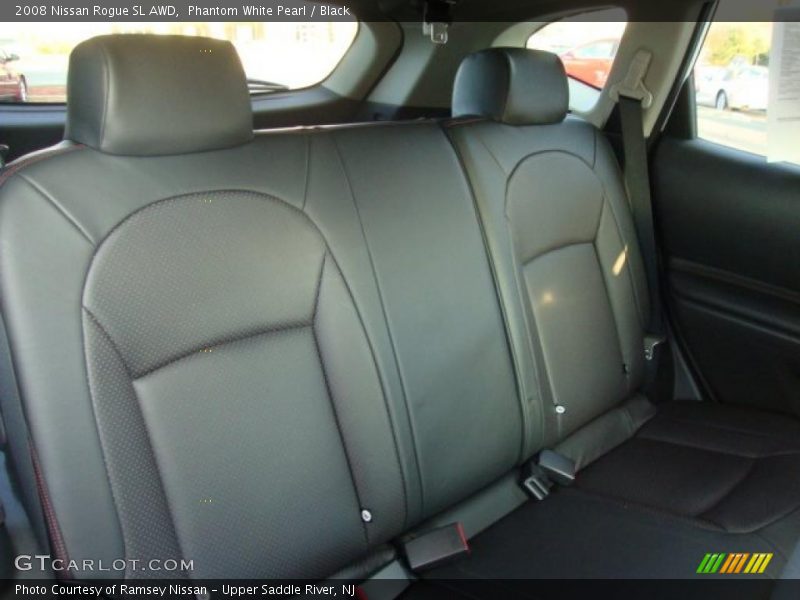 Phantom White Pearl / Black 2008 Nissan Rogue SL AWD