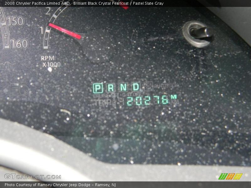 Brilliant Black Crystal Pearlcoat / Pastel Slate Gray 2008 Chrysler Pacifica Limited AWD