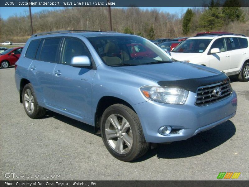 Wave Line Pearl / Sand Beige 2008 Toyota Highlander Sport