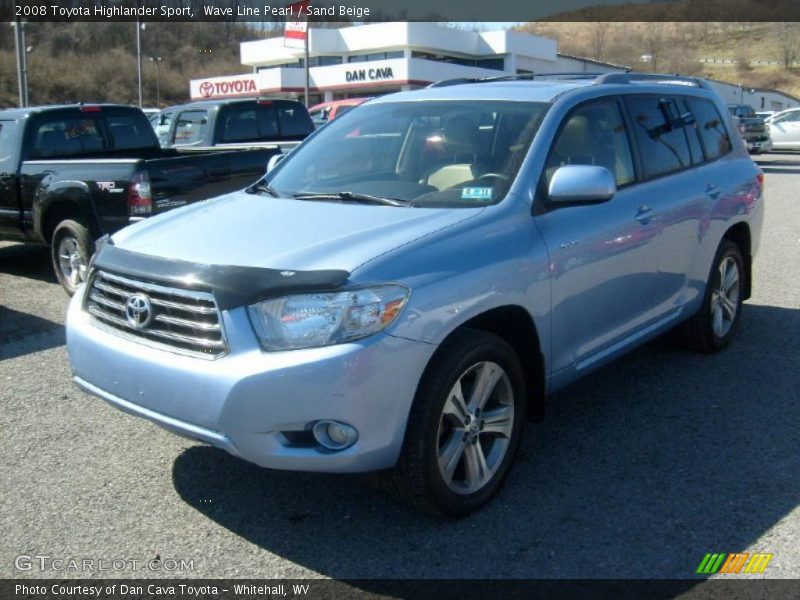 Wave Line Pearl / Sand Beige 2008 Toyota Highlander Sport