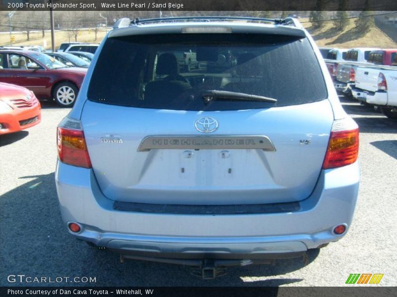 Wave Line Pearl / Sand Beige 2008 Toyota Highlander Sport