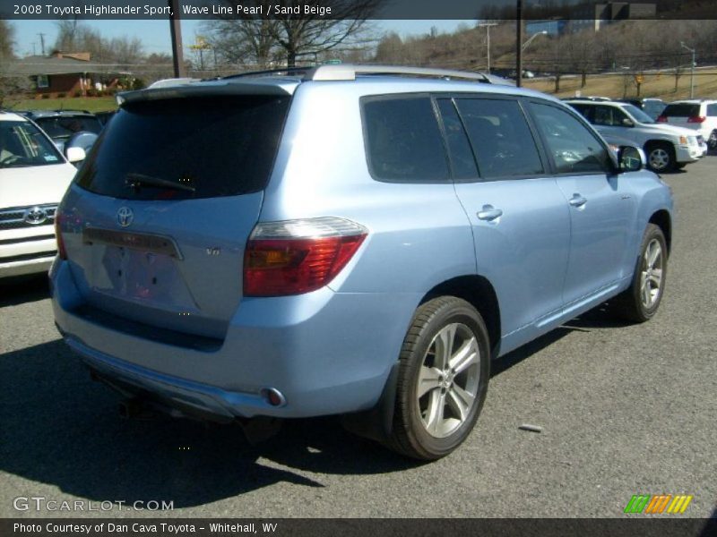 Wave Line Pearl / Sand Beige 2008 Toyota Highlander Sport