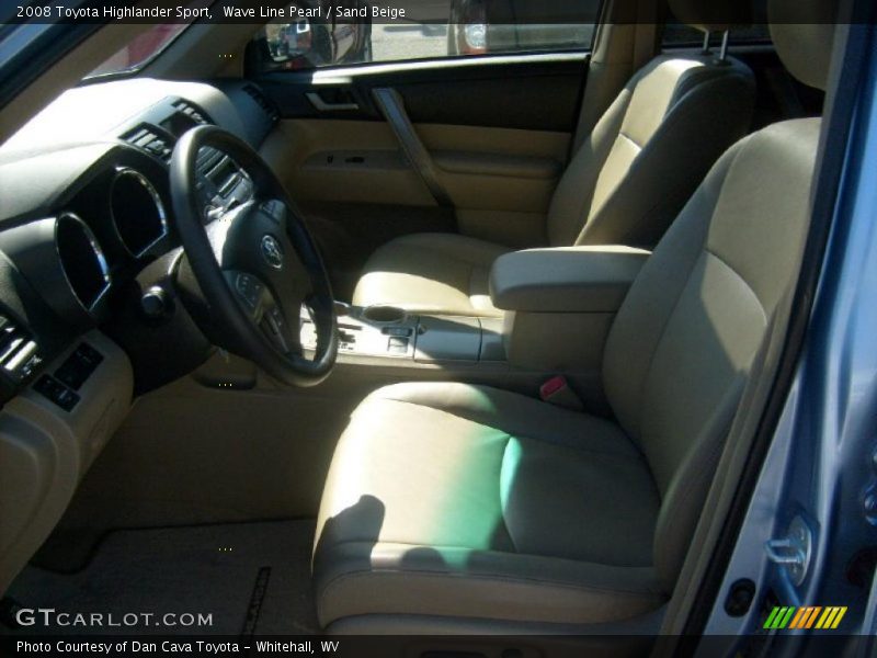 Wave Line Pearl / Sand Beige 2008 Toyota Highlander Sport