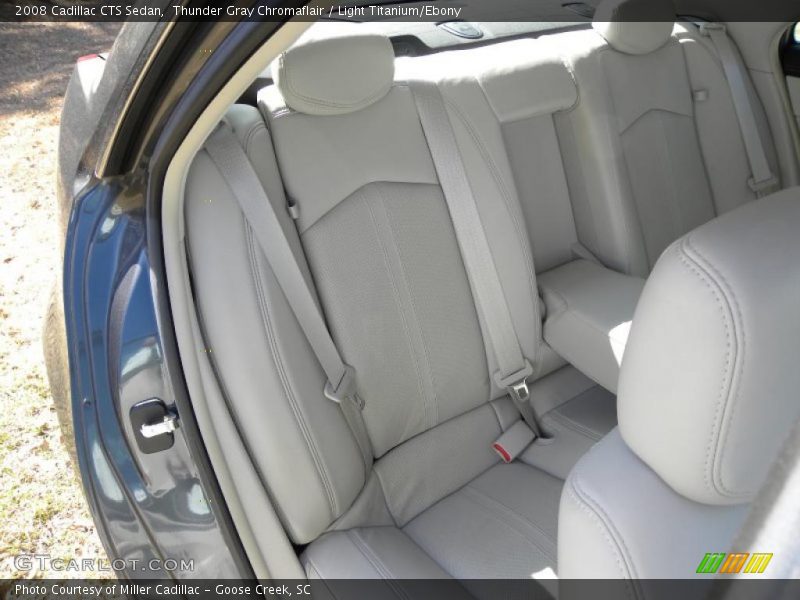 Thunder Gray Chromaflair / Light Titanium/Ebony 2008 Cadillac CTS Sedan