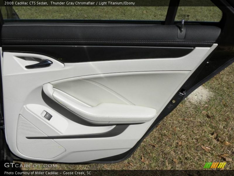 Thunder Gray Chromaflair / Light Titanium/Ebony 2008 Cadillac CTS Sedan