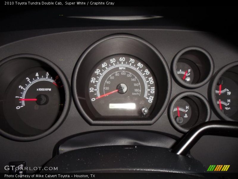 Super White / Graphite Gray 2010 Toyota Tundra Double Cab