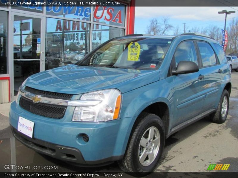 Golden Teal Metallic / Light Gray 2008 Chevrolet Equinox LS AWD