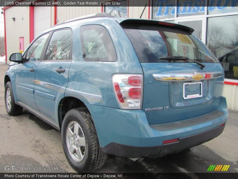 Golden Teal Metallic / Light Gray 2008 Chevrolet Equinox LS AWD