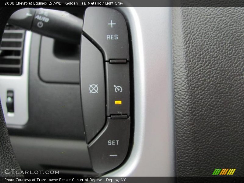 Golden Teal Metallic / Light Gray 2008 Chevrolet Equinox LS AWD