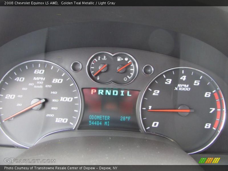 Golden Teal Metallic / Light Gray 2008 Chevrolet Equinox LS AWD