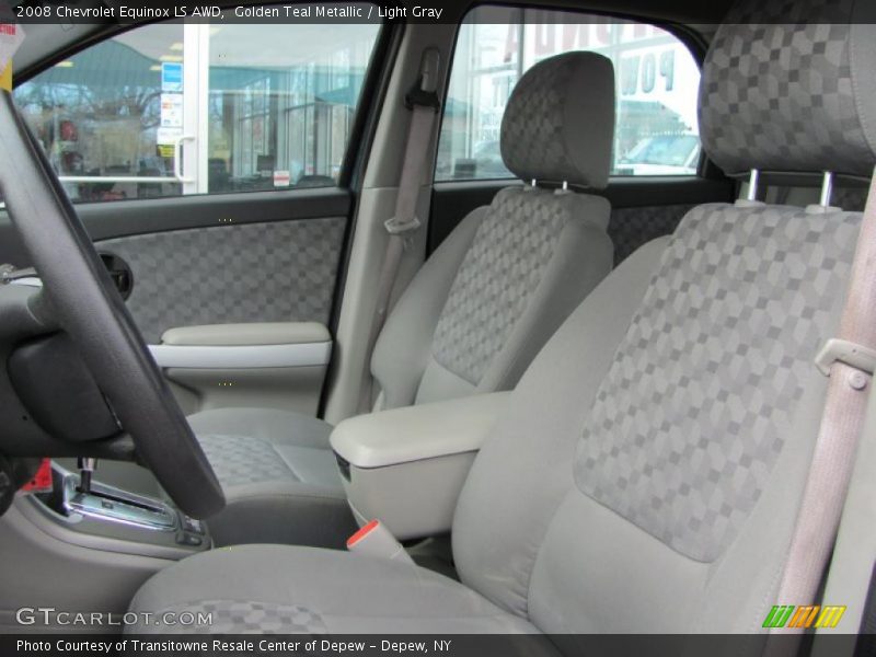 Golden Teal Metallic / Light Gray 2008 Chevrolet Equinox LS AWD
