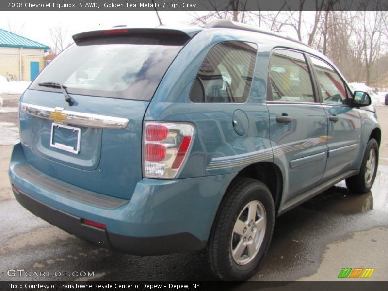 Golden Teal Metallic / Light Gray 2008 Chevrolet Equinox LS AWD