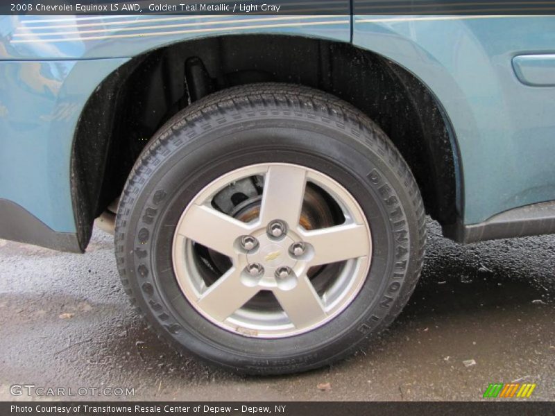 Golden Teal Metallic / Light Gray 2008 Chevrolet Equinox LS AWD