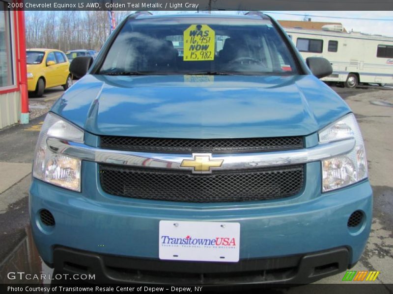 Golden Teal Metallic / Light Gray 2008 Chevrolet Equinox LS AWD