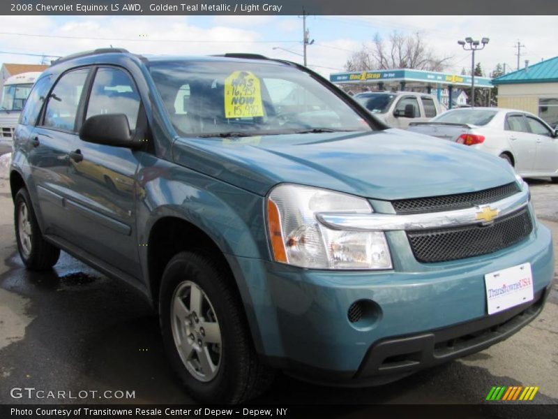 Golden Teal Metallic / Light Gray 2008 Chevrolet Equinox LS AWD