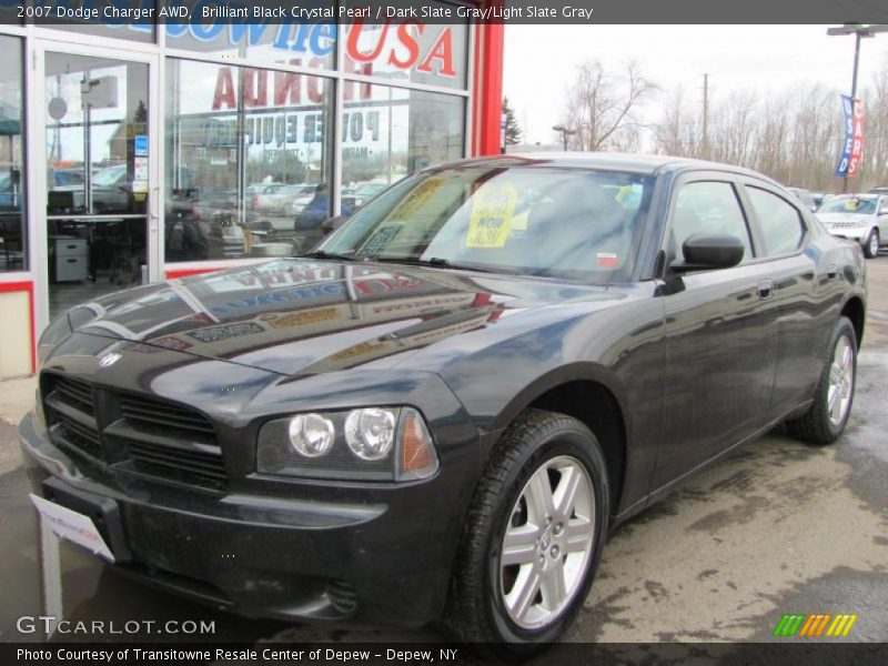Brilliant Black Crystal Pearl / Dark Slate Gray/Light Slate Gray 2007 Dodge Charger AWD