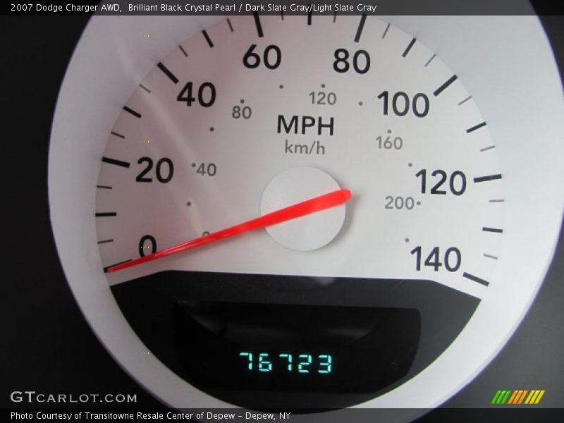 Brilliant Black Crystal Pearl / Dark Slate Gray/Light Slate Gray 2007 Dodge Charger AWD