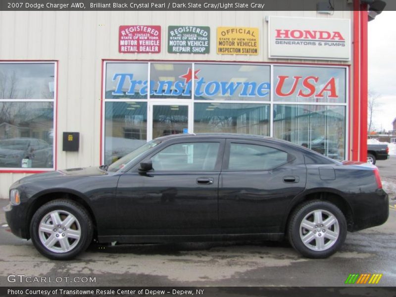 Brilliant Black Crystal Pearl / Dark Slate Gray/Light Slate Gray 2007 Dodge Charger AWD