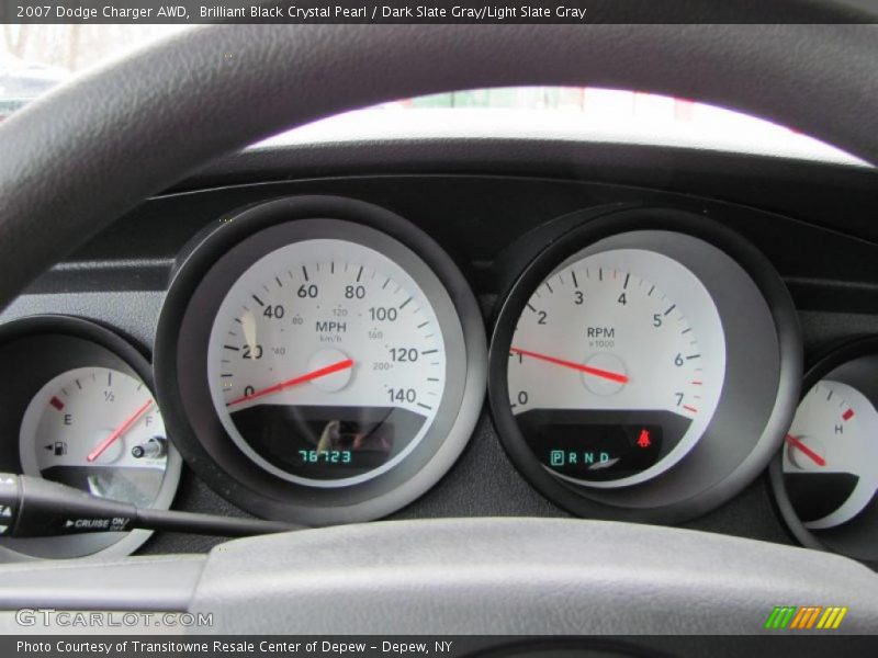 Brilliant Black Crystal Pearl / Dark Slate Gray/Light Slate Gray 2007 Dodge Charger AWD